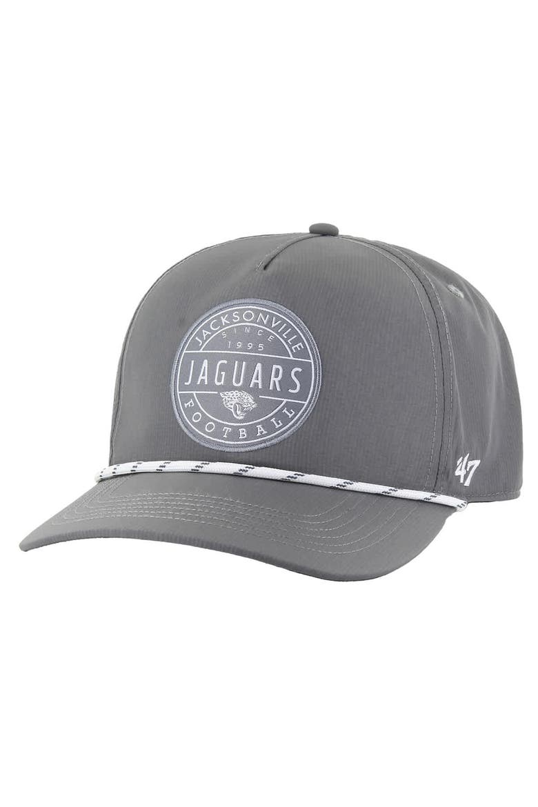 Men's '47  Gray Jacksonville Jaguars Suburbia Hitch Adjustable Hat, Main, color, Gray