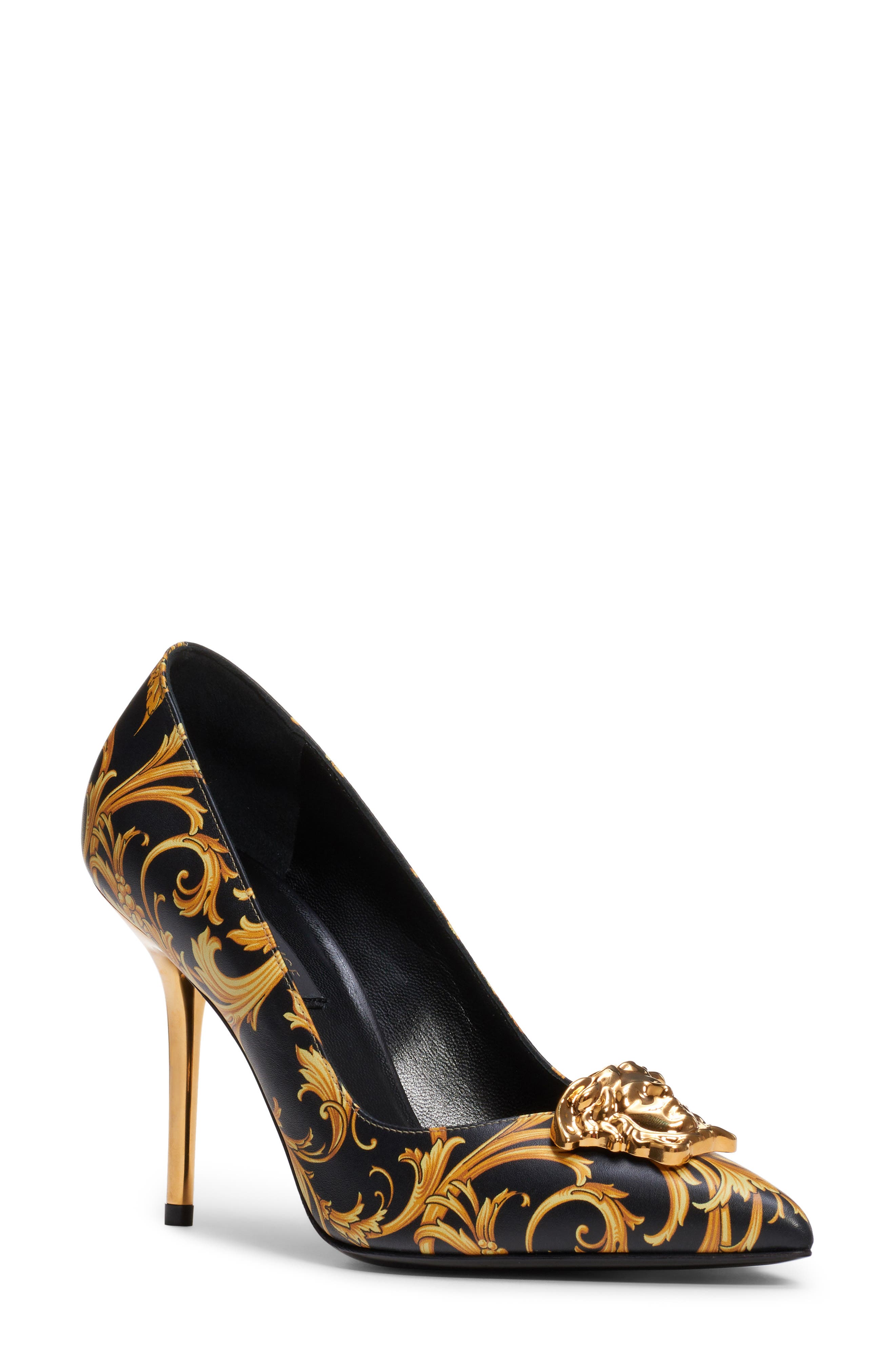 Versace Palazzo Pointed Toe Pump, Main, color, 