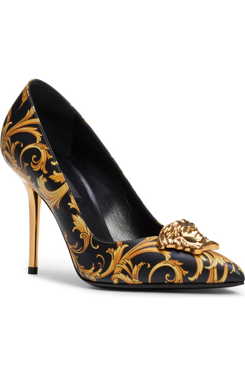 Versace Palazzo Pointed Toe Pump, Main, color,