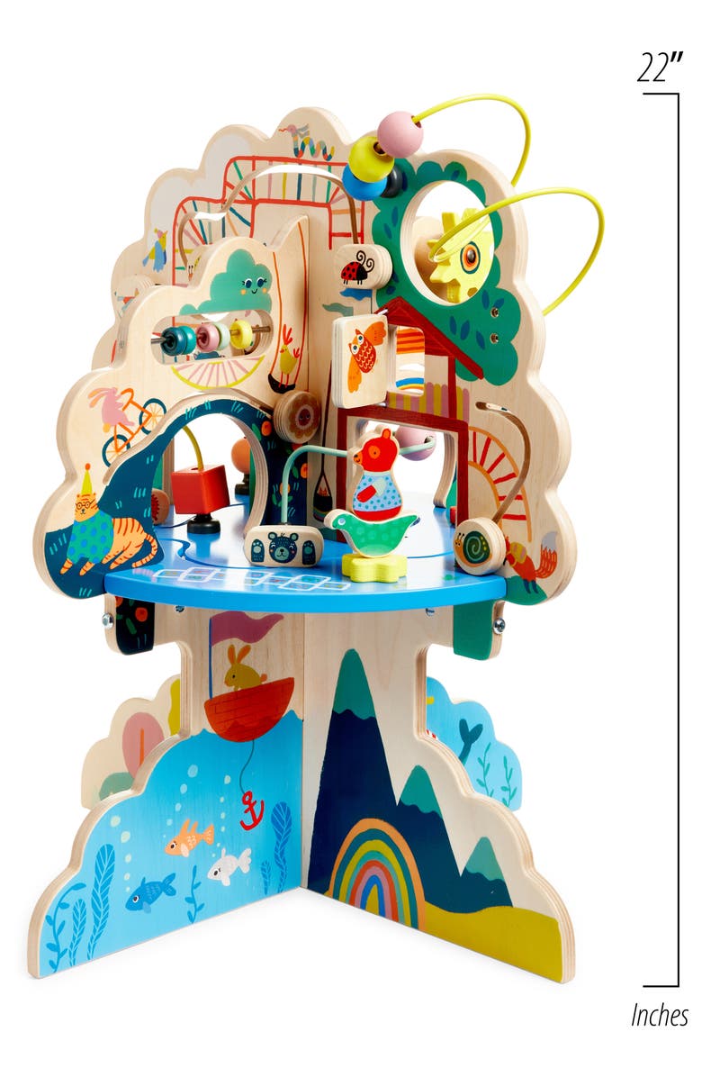 Manhattan Toy Playground Adventure Wooden Activity Center, Alternate, color, Multi