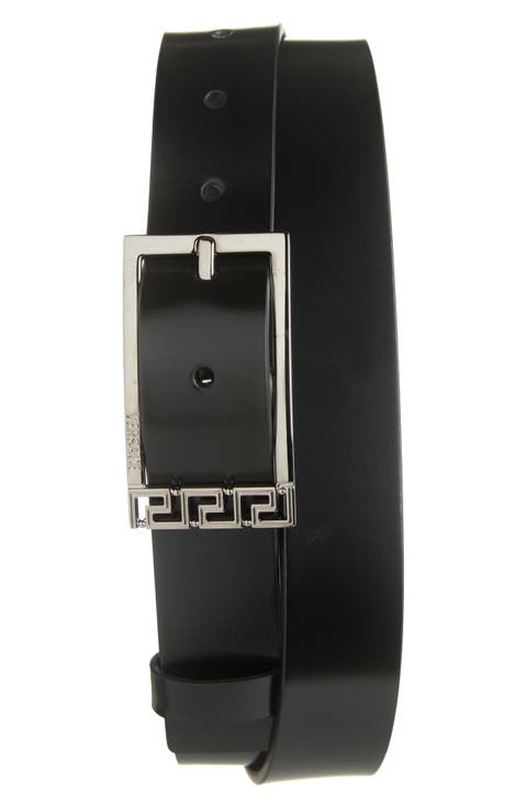 Greca Leather Belt