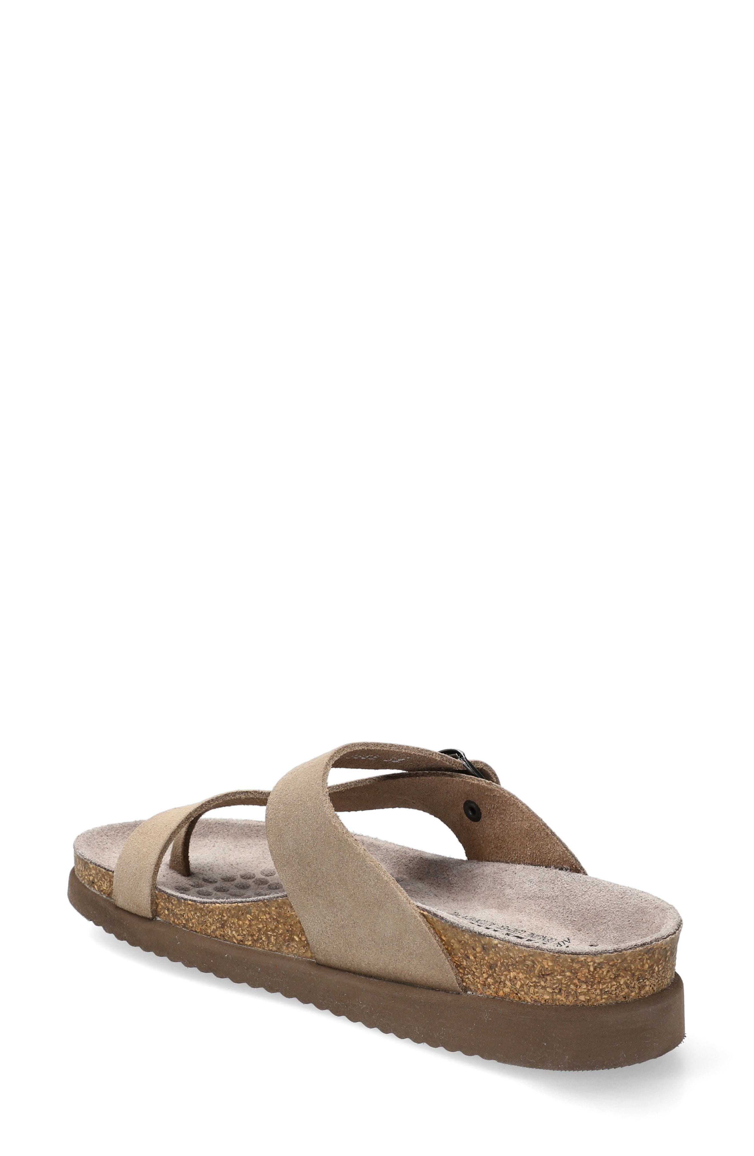Mephisto Helen Toe Loop Sandal, Alternate, color, Warm Grey