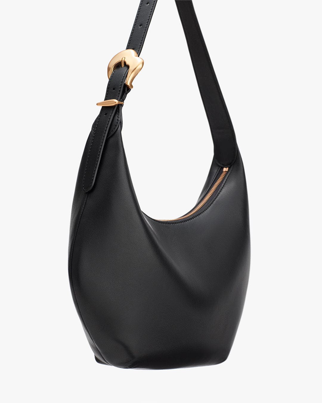 Cuyana Celestia Shoulder Bag, Alternate, color, Black