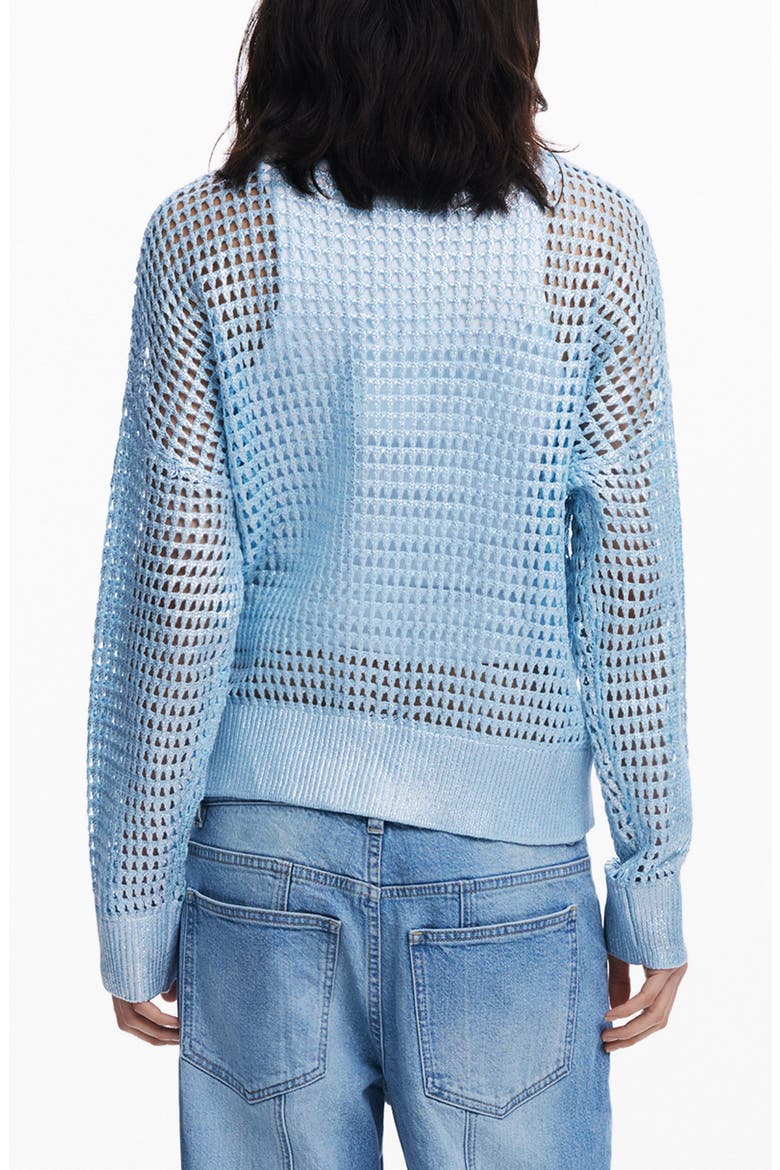 Thin Guage Sweater, Alternate, color, MEDIUM BLUE