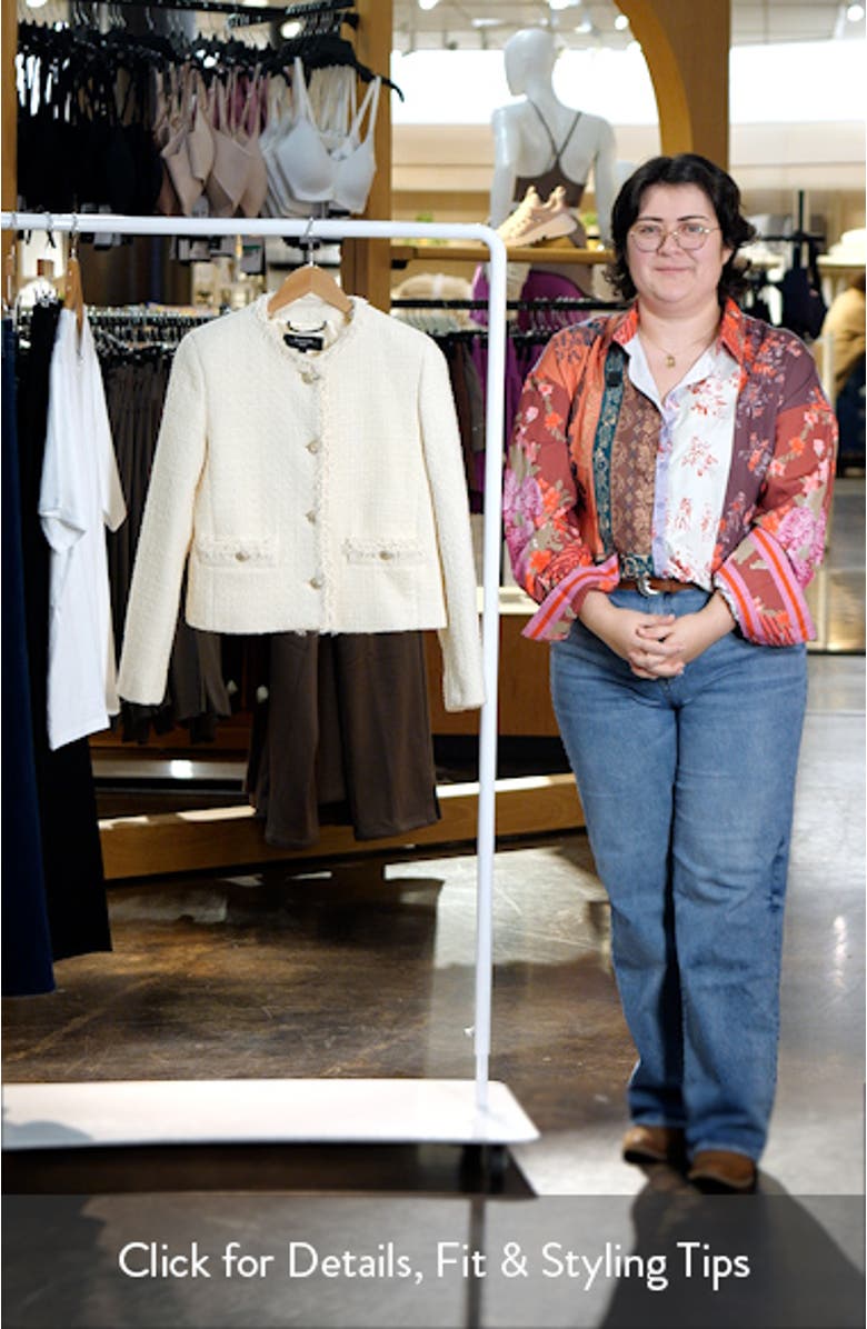 Balia Fray Tweed Jacket, sales video thumbnail