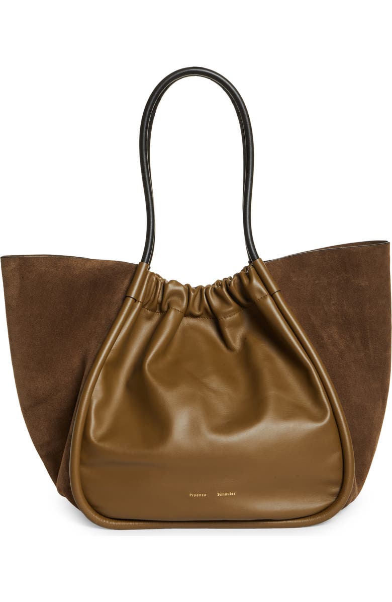 Proenza Schouler Extra Large Tie Dye Ruched Leather Tote, Main, color,