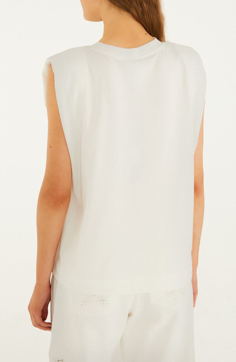 FARM Rio Toucan Rio Graphic Cap Sleeve Tank Top, Alternate, color, Off-White