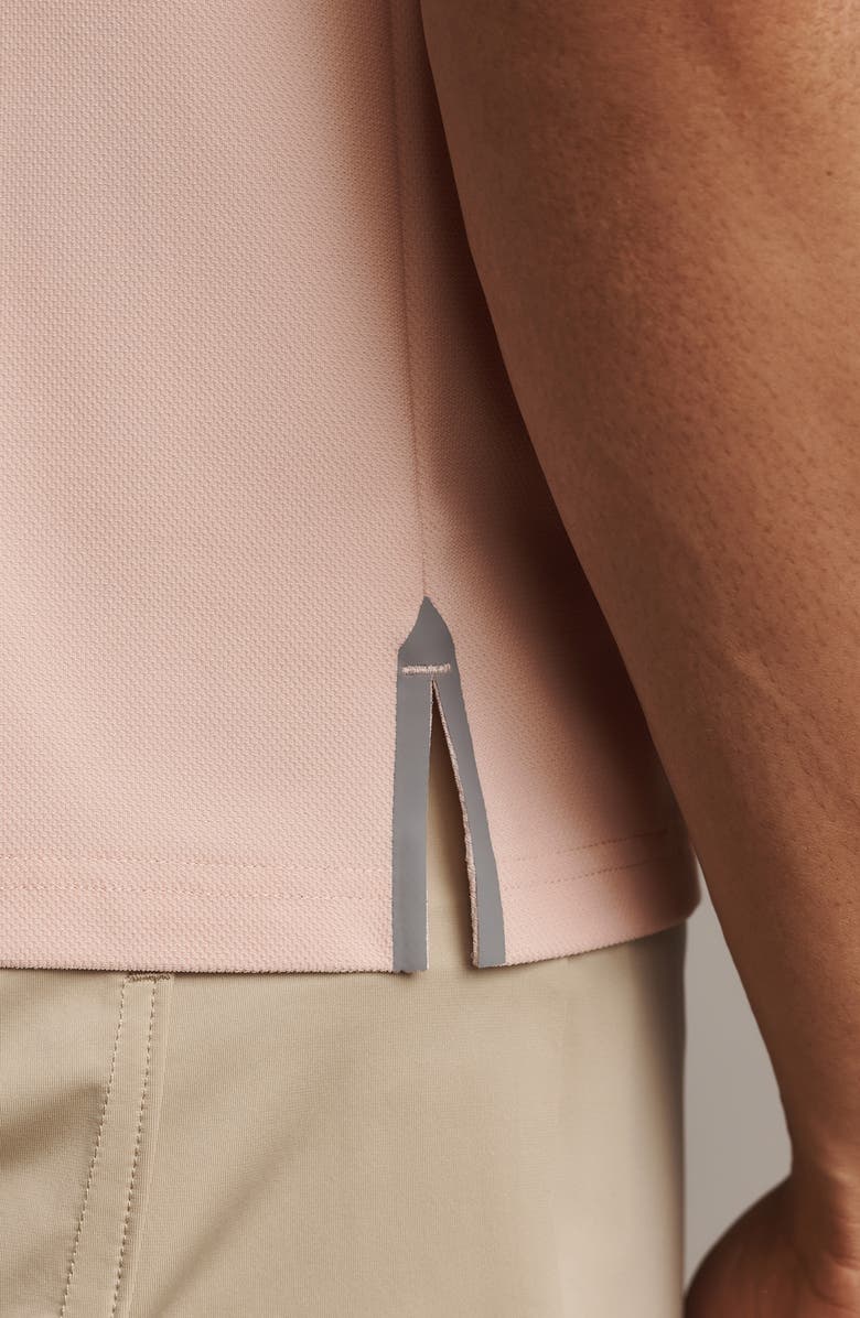 Rhone Regatta Piqué Performance Polo, Alternate, color, Pink Rose