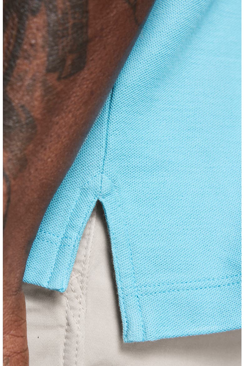 Pensacola Pima Cotton Piqué Pocket Polo, Alternate, color, DELPHINIUM BLUE