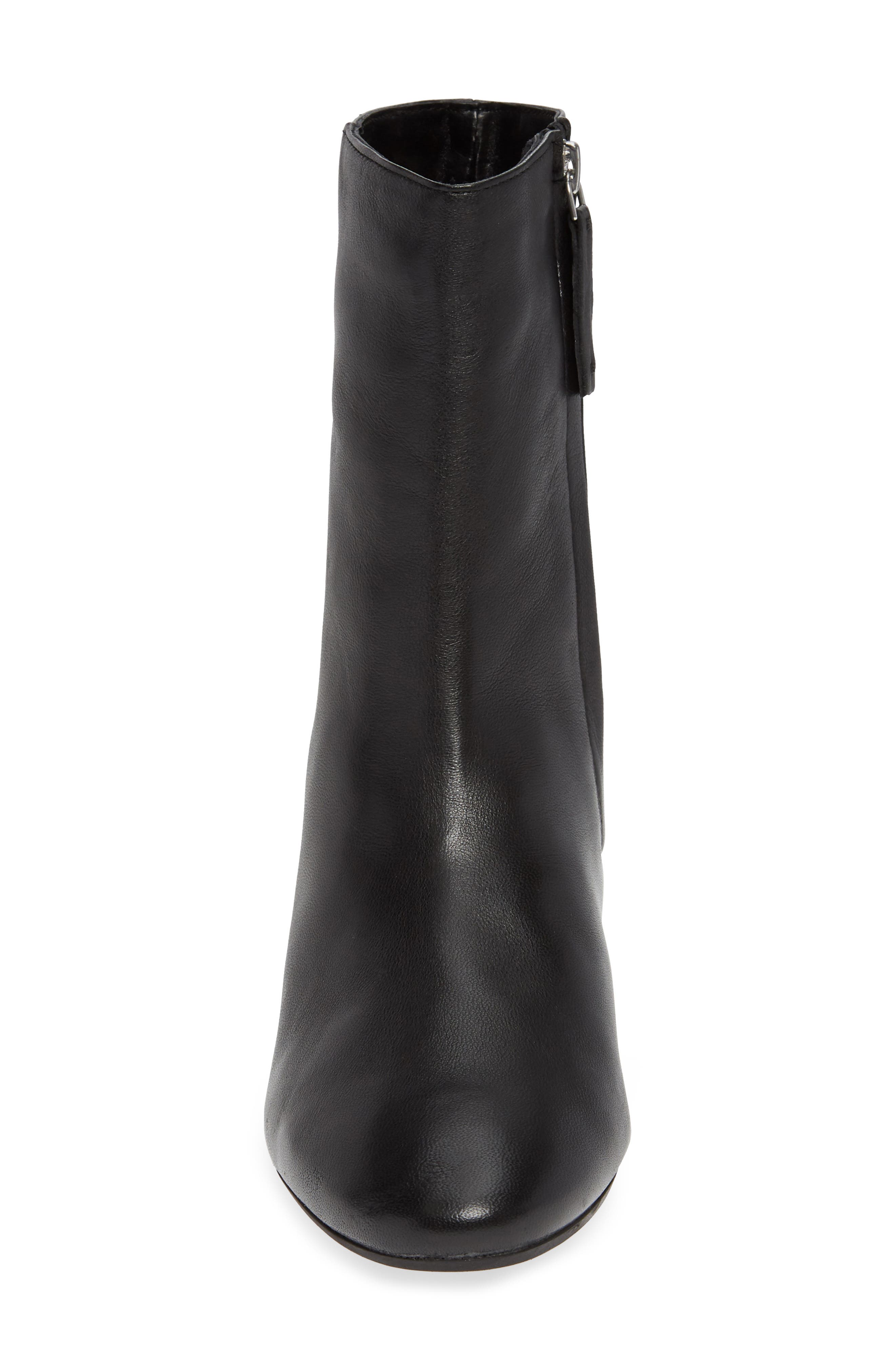 Elise Leather Bootie, Alternate, color, BLACK