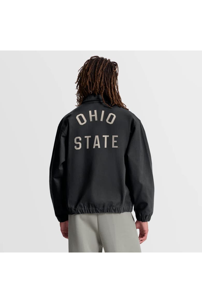 Men's Nike Black Ohio State Buckeyes Local Full-Zip Twill Jacket, Alternate, color, Black