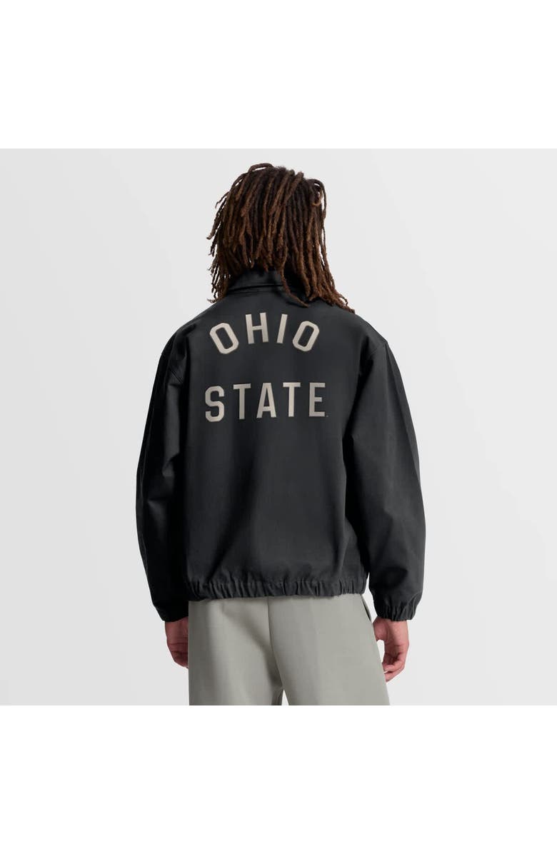 Nike Men's Nike Black Ohio State Buckeyes Local Full-Zip Twill Jacket, Alternate, color, Black