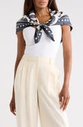 NORDSTROM RACK Floral Satin Scarf