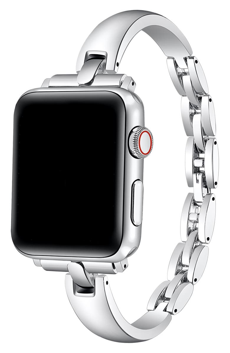 Posh Tech Alexis Apple Watch<sup>®</sup> Bracelet Watchband, Alternate, color, Silver