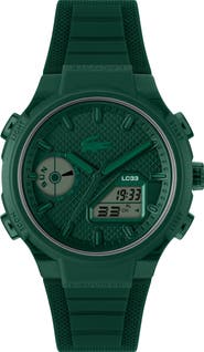 Lacoste LC33 Silicone Strap Watch, 45mm