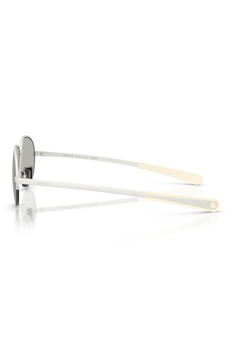 Circuit 56mm Oval Sunglasses, Alternate, color, SILVER / CLEAR MIRROR SILVER