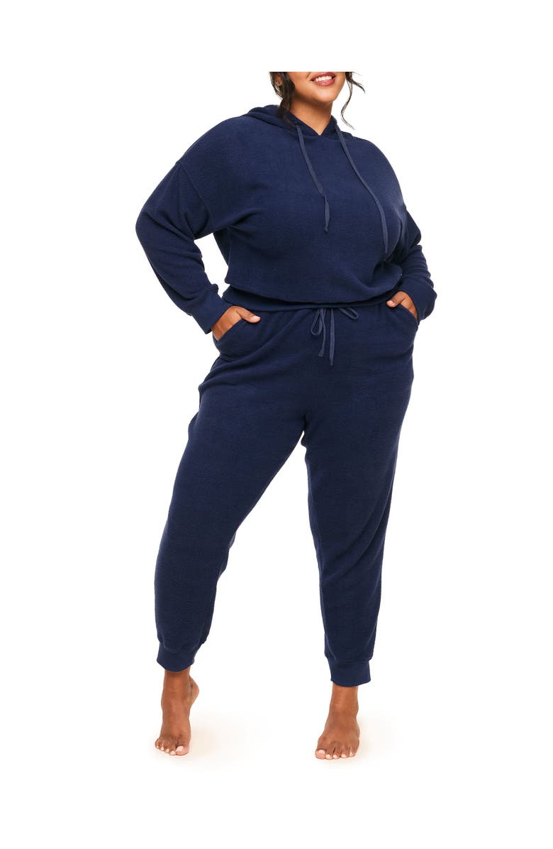 Adore Me Davinia Hoodie And Joggers Set, Main, color, Navy
