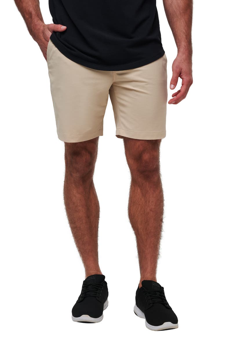 TravisMathew Open to Close Tech Chino Shorts, Main, color, Khaki