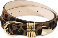 Déhanche Hollyhock Calfhair Leopard Belt