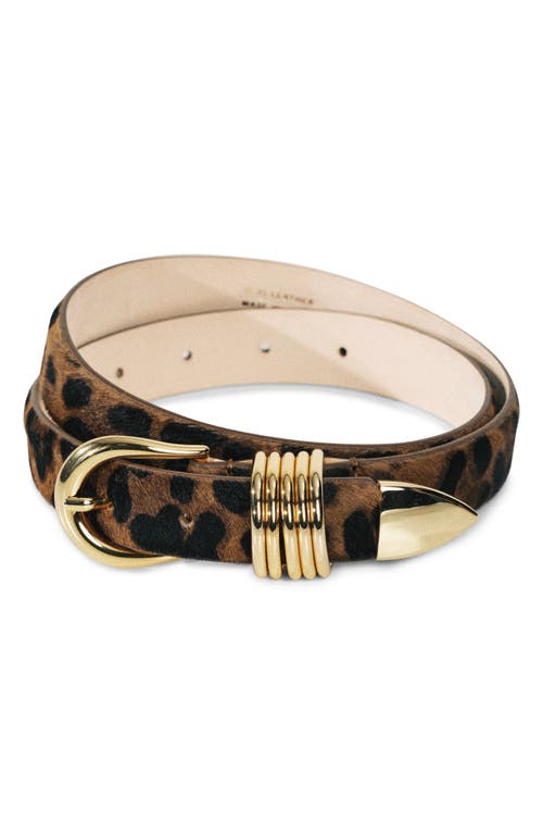 Déhanche Hollyhock Calfhair Leopard Belt in Dark Jaguar  product