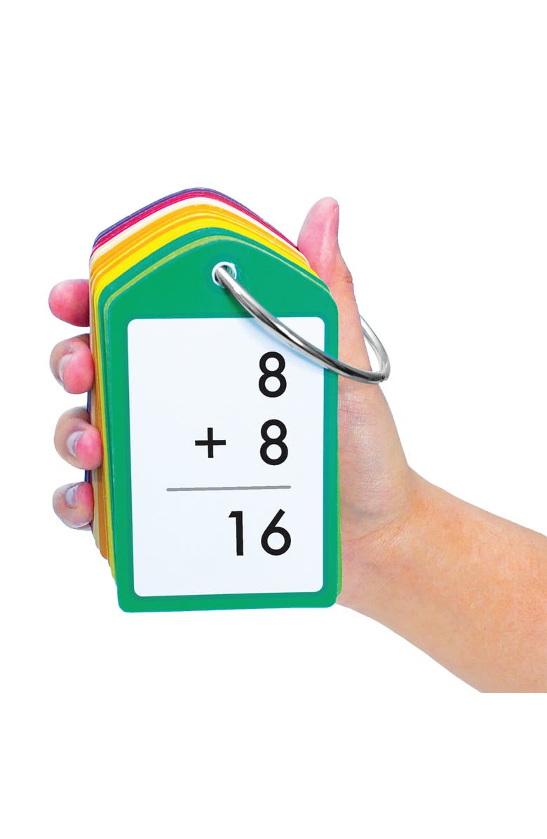 Junior Learning Addition Teach Me Tags Flash Cards, Ages 5+, Alternate, color, Multicolored