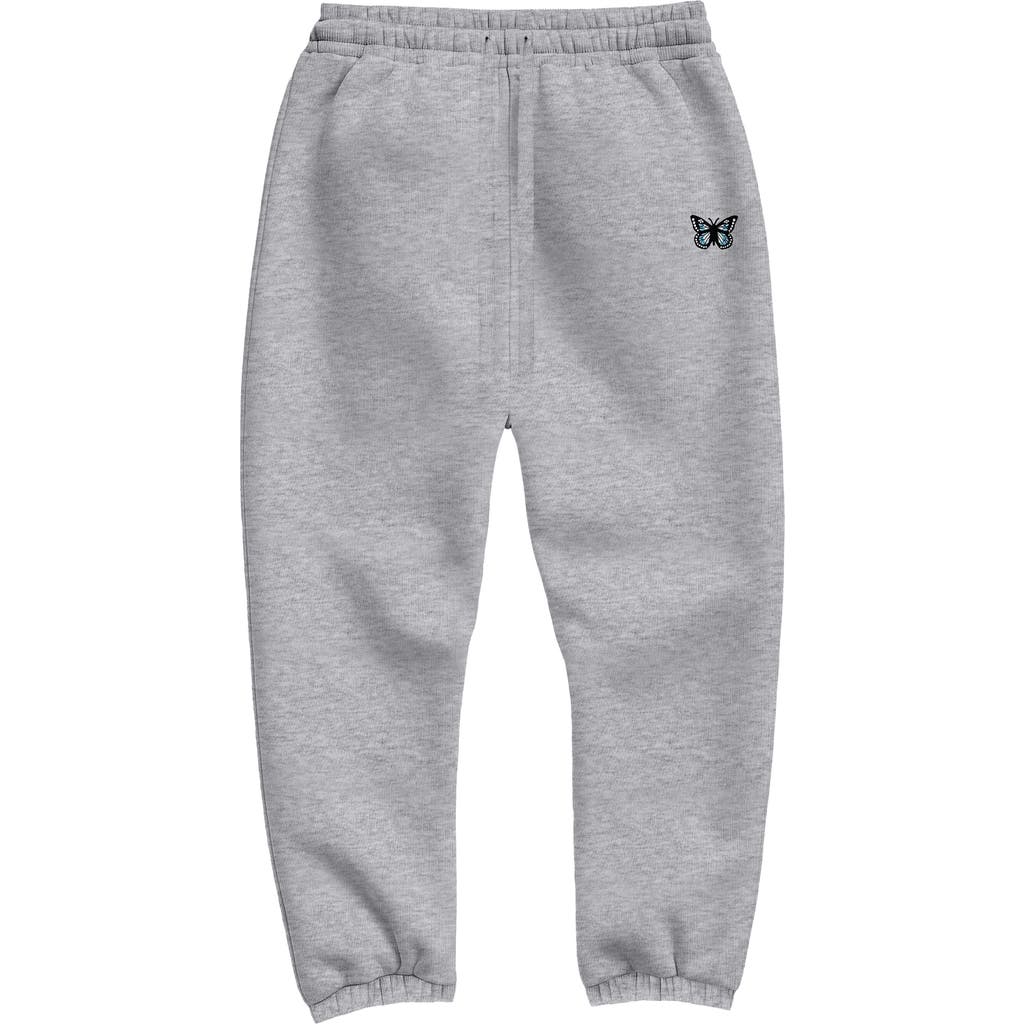 Dalix Butterfly Jogger Sweatpant In Heather Grey