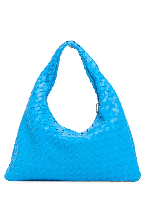 Urban Expressions Handbags Woven Hobo Shoulder Bag In Royal Blue