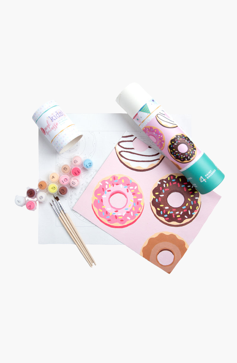 Pink Picasso Kits Delicious Doughnuts Paint-by-Numbers Kit, Main, color, Pink