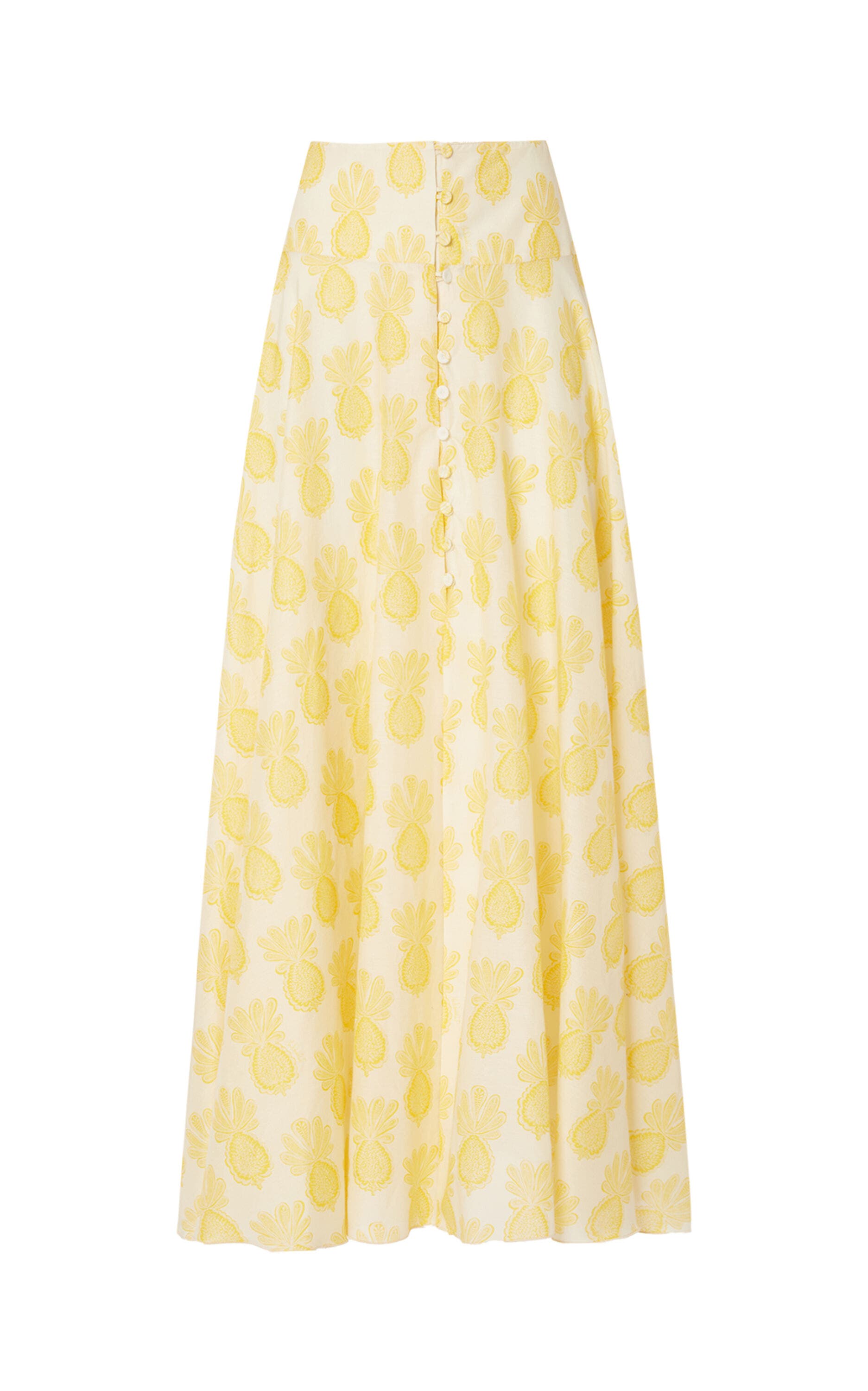 Ariel Skirt Pineapple Sunflower White - image 2
