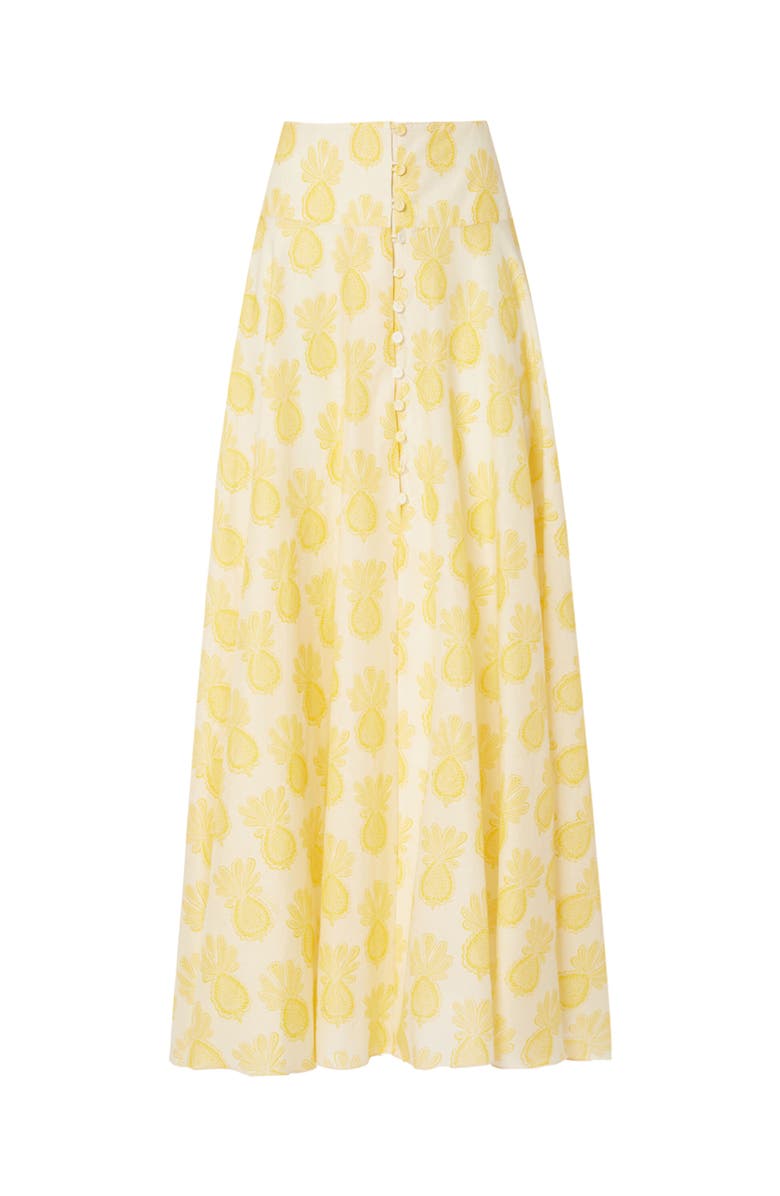 La DoubleJ Ariel Skirt Pineapple Sunflower White, Alternate, color, Pineapple Sunflower White