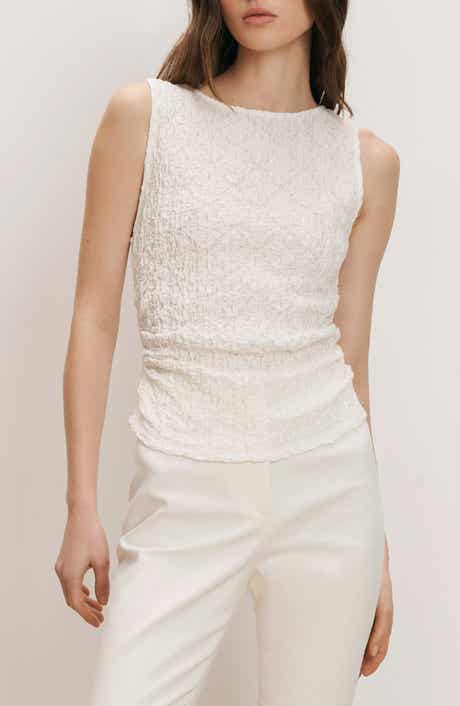 Selah Ruched Lace Tank