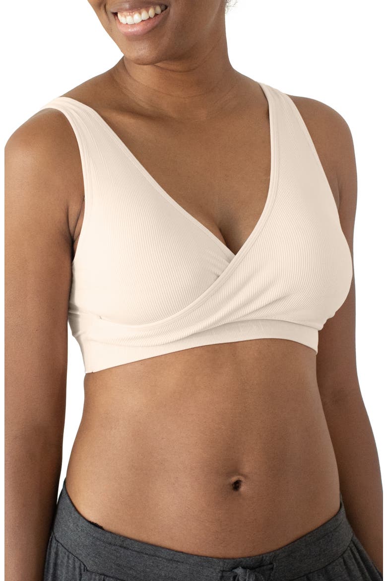 Sublime Adjustable Crossover Nursing/Lounge Bra, Alternate, color, STONE GREY