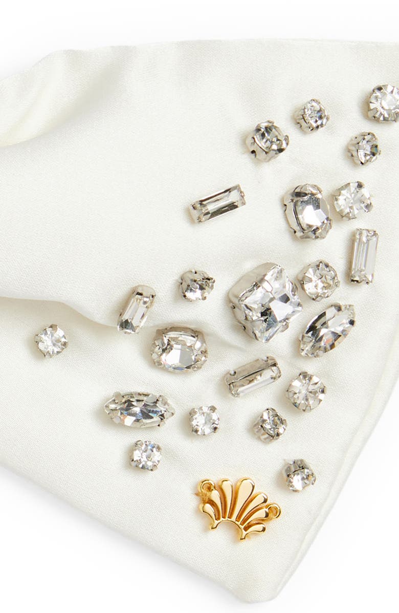 Lele Sadoughi Paloma Crystal Embellished Bow Barette, Alternate, color, April Diamond
