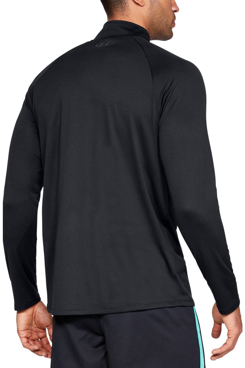 Tech Half Zip Sweatshirt, Alternate, color, BLACK/ CHARCOAL
