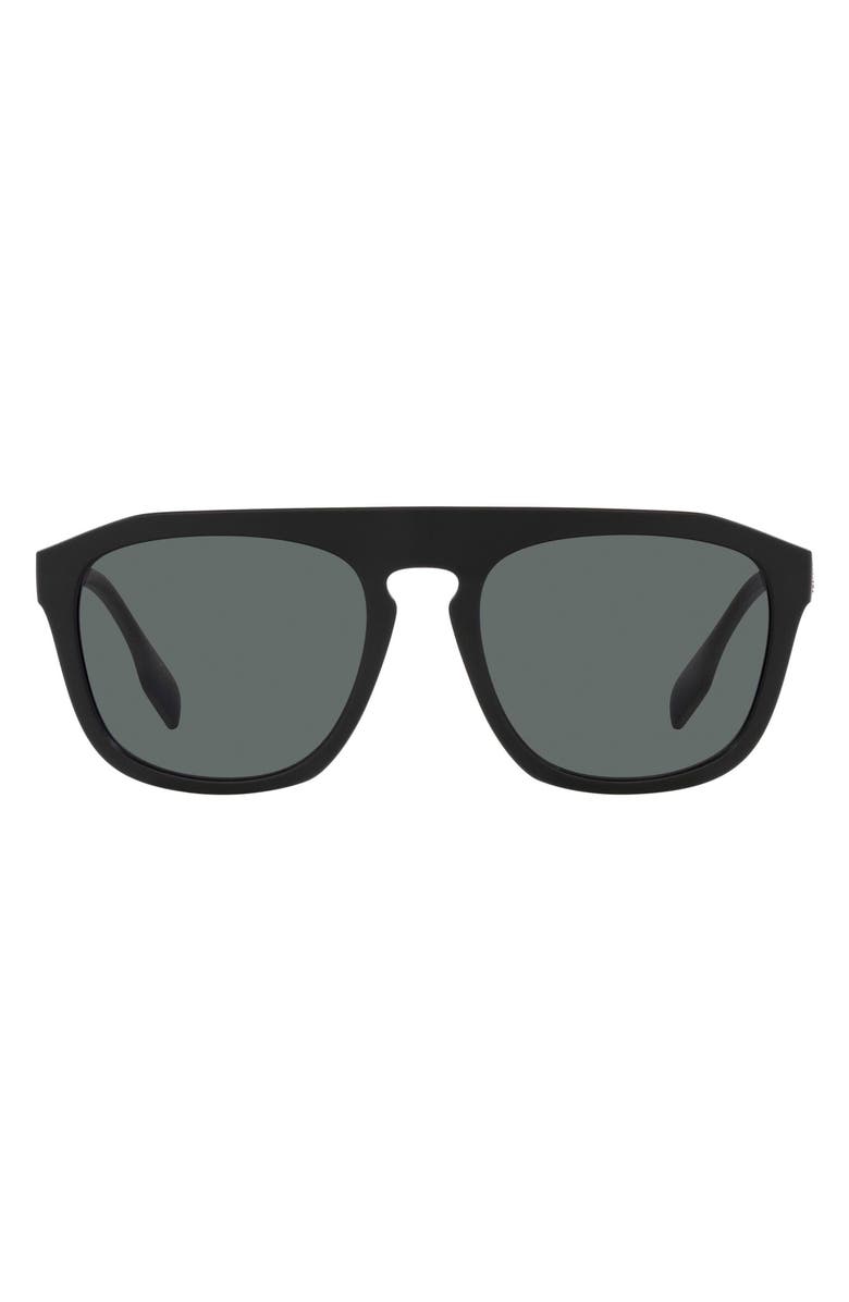Burberry Wren 57mm Polarized Square Sunglasses, Main, color, 