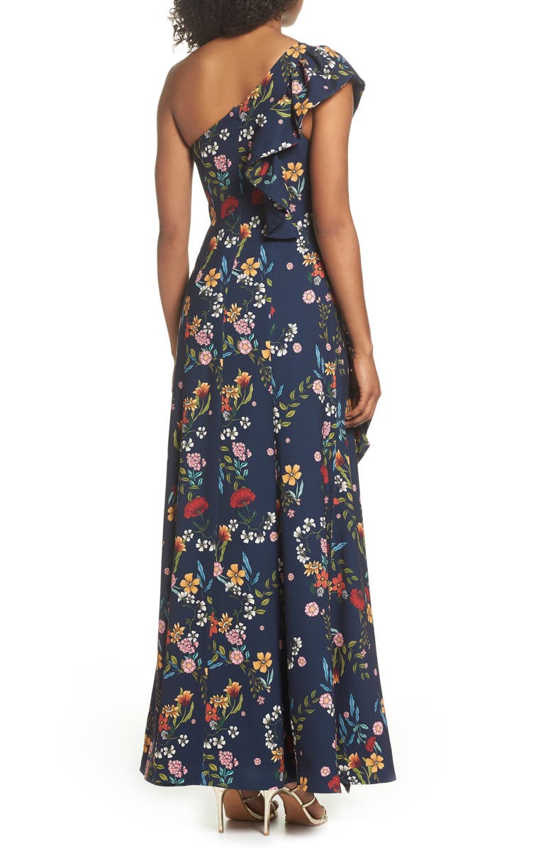 C/MEO Collective No Matter Floral One-Shoulder Gown, Alternate, color, 