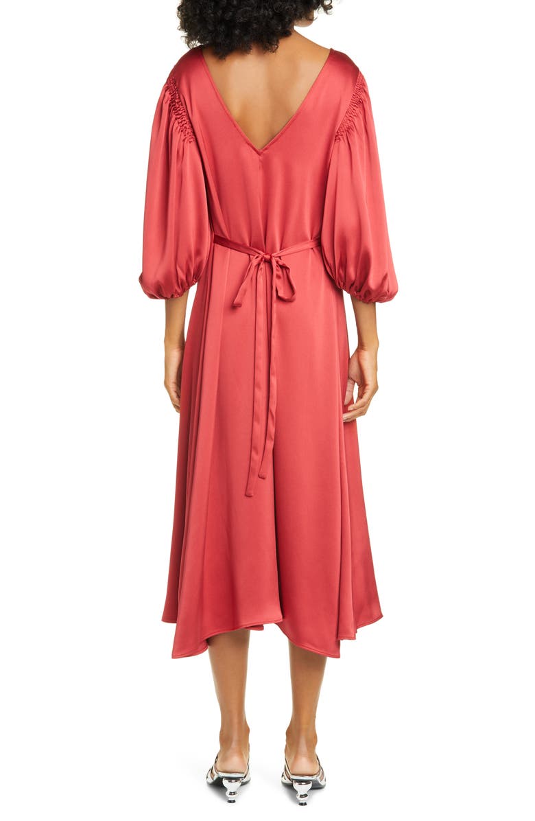 Stine Goya Marlen Satin Midi Dress, Alternate, color, 