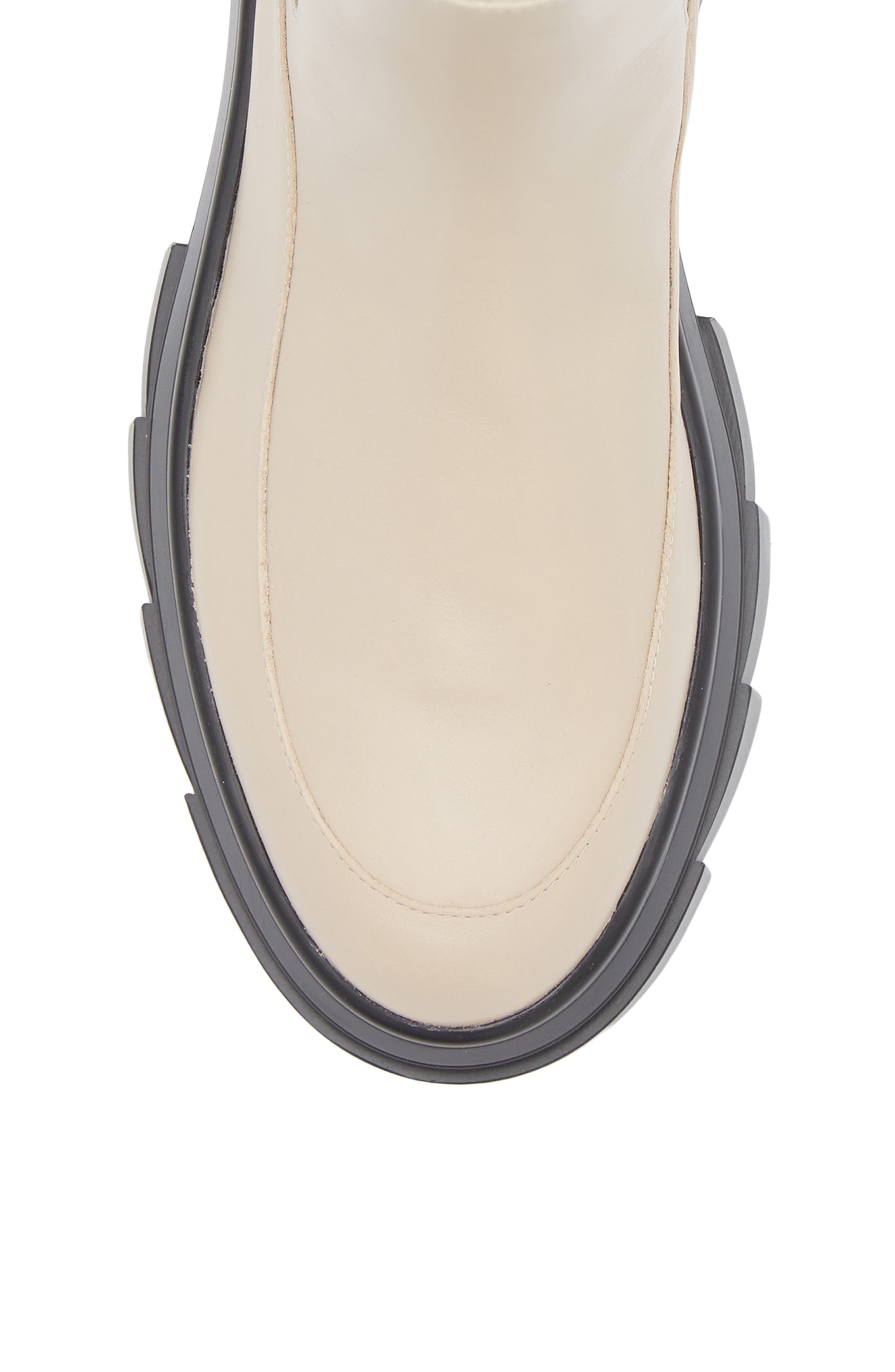 Stuart Weitzman Noho Lug Sole Chelsea Bootie, Alternate, color, Museline