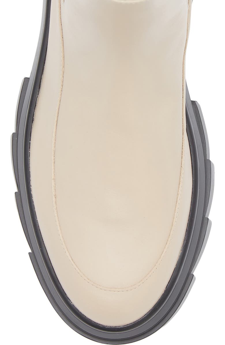 Stuart Weitzman Noho Lug Sole Chelsea Bootie, Alternate, color, Museline