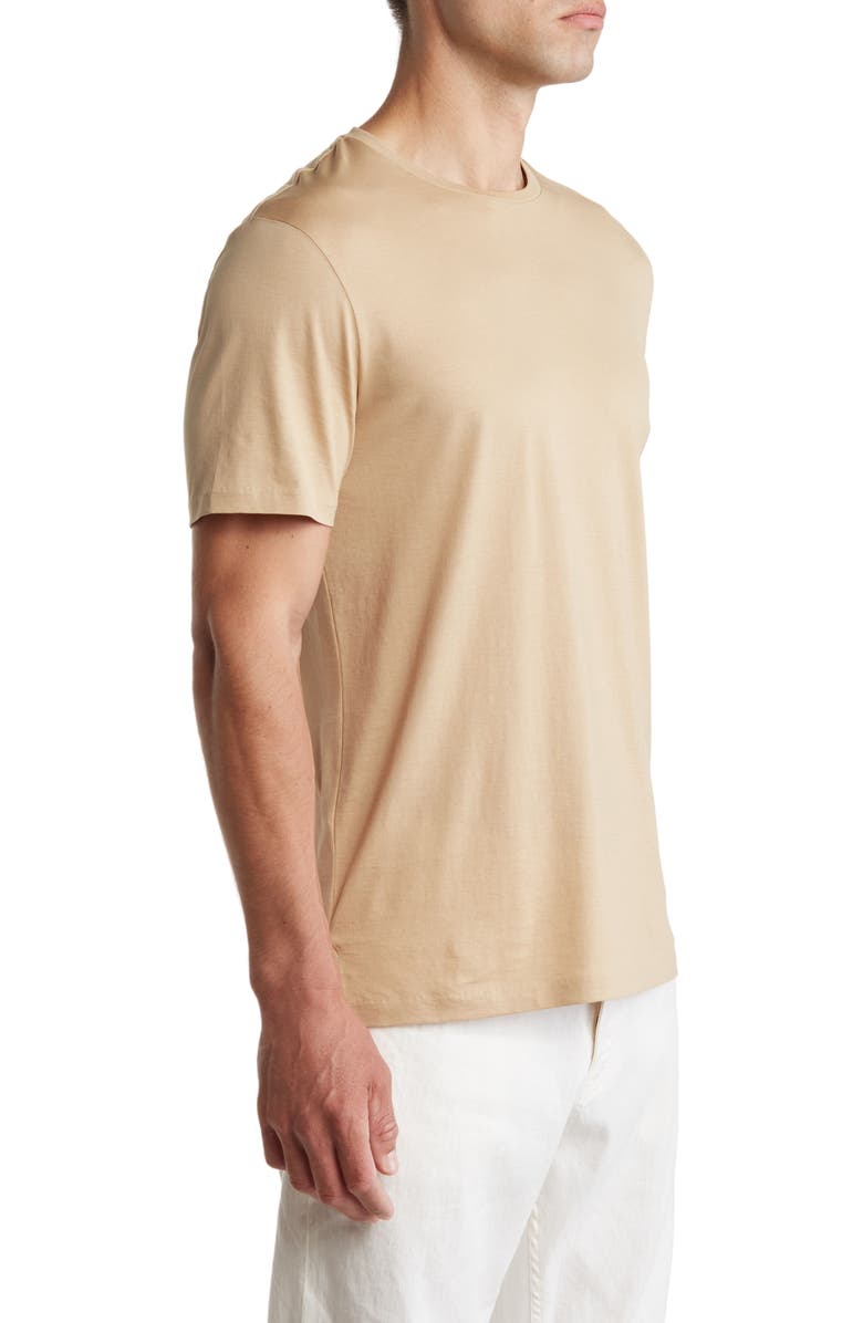 Ralph Lauren Purple Label Luxury Lisle Logo Embroidered Cotton T-Shirt, Alternate, color, 