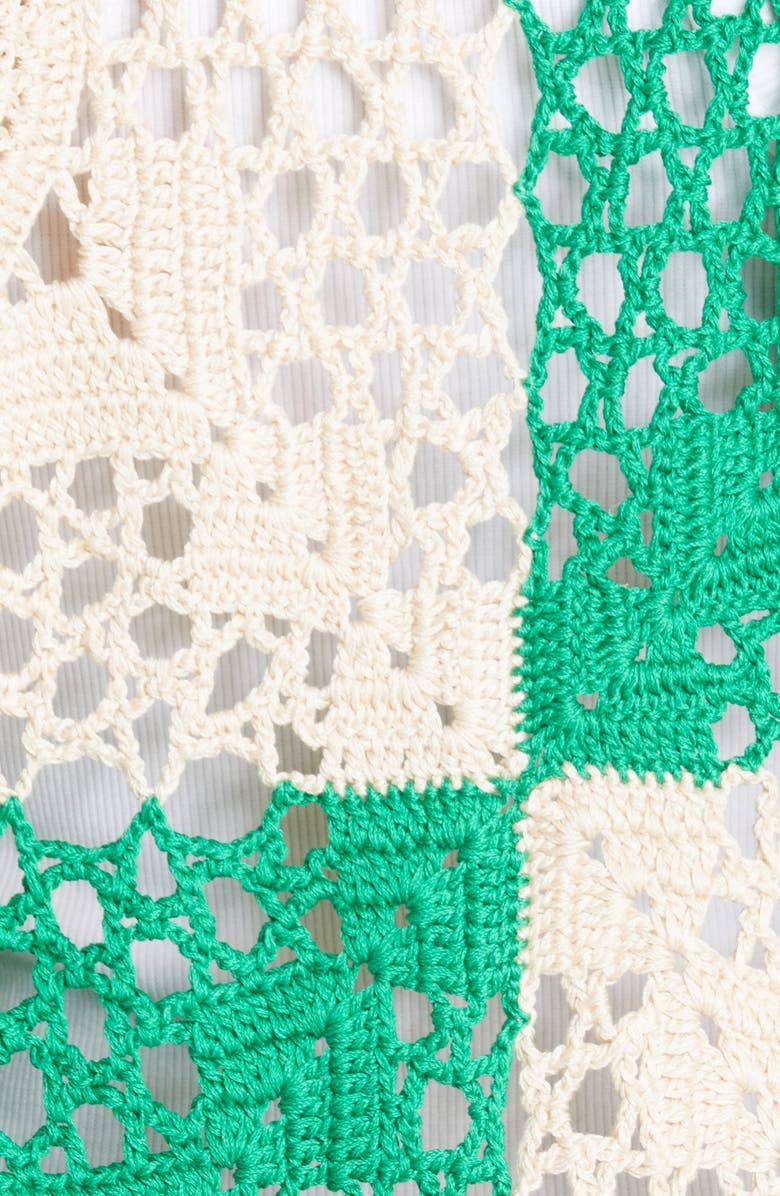 Bode Duotone Crochet Overshirt, Alternate, color,