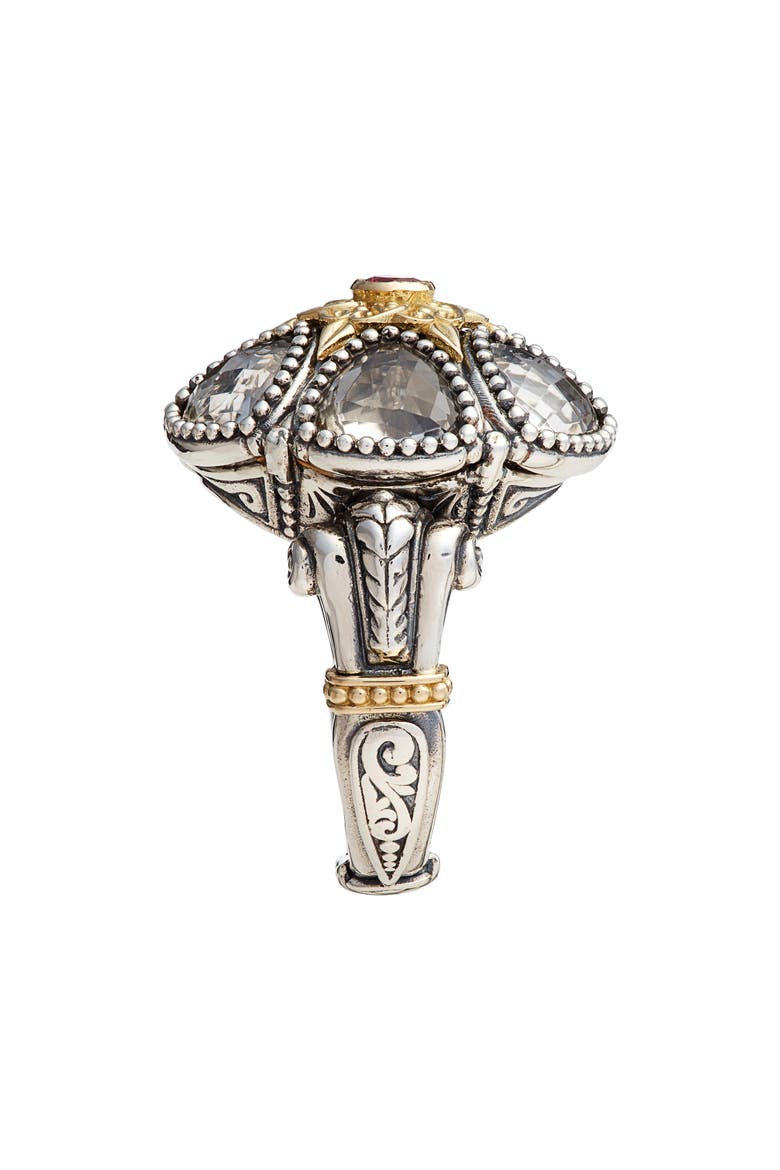 Pythia Crystal Statement Ring, Alternate, color, SILVER/ CRYSTAL
