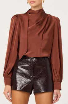 ASTR the Label Ivonne Satin Top