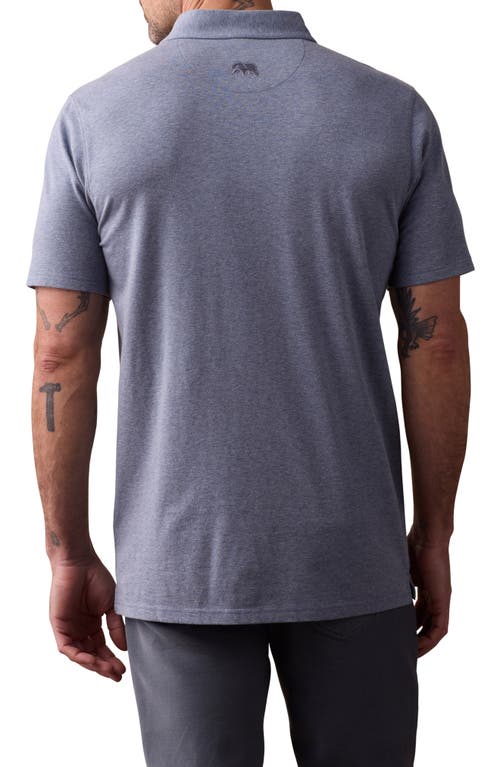 The Normal Brand Active Puremeso Everyday Pocket Polo In Lake Blue
