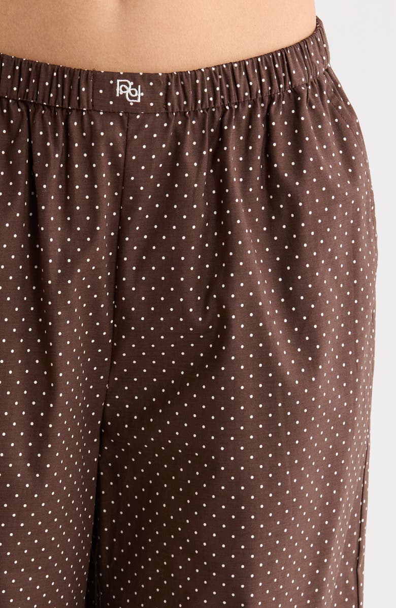 Reformation Coco Long Sleeve Pajamas, Alternate, color, Pin Dot
