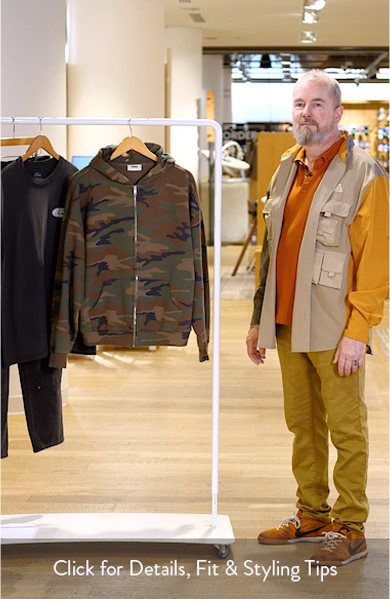 Camo Cotton Zip Hoodie, sales video thumbnail