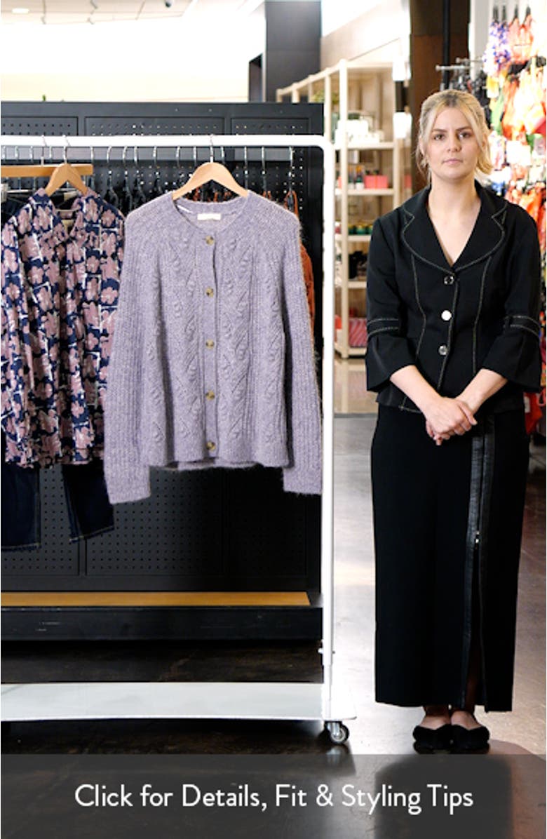 Sand Thistle Wool & Mohair Blend Cardigan, sales video thumbnail