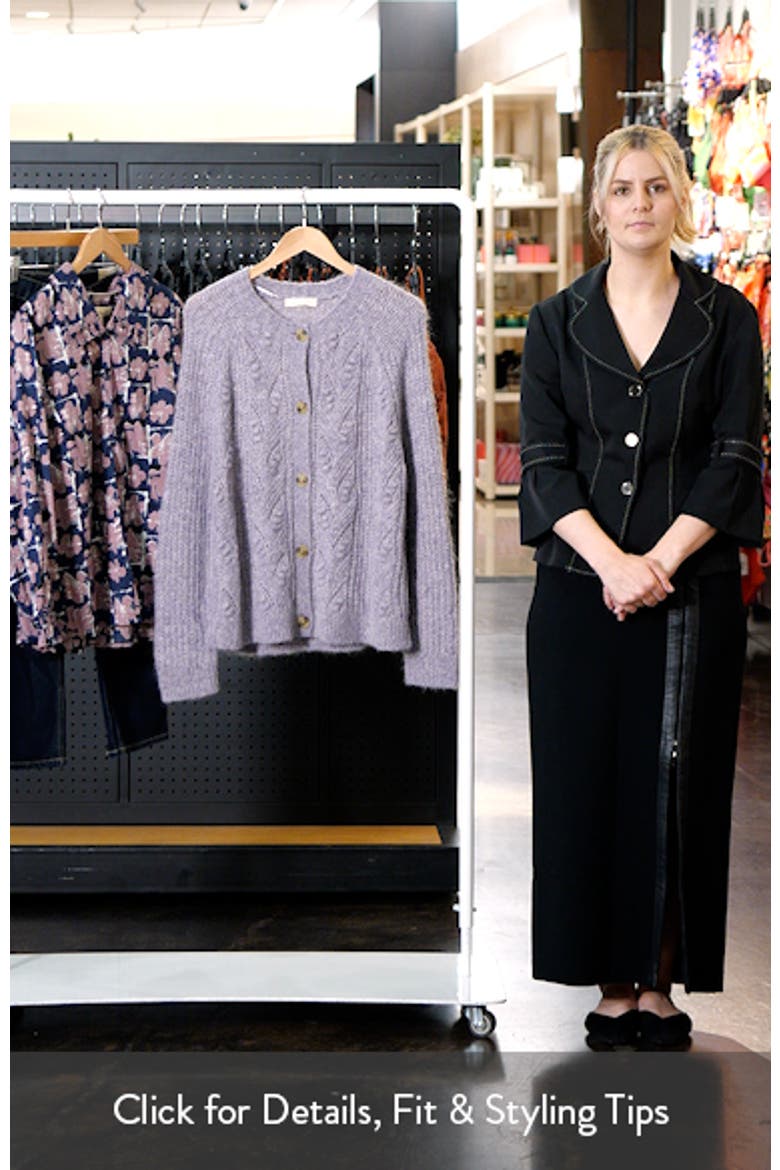 Sand Thistle Wool & Mohair Blend Cardigan video