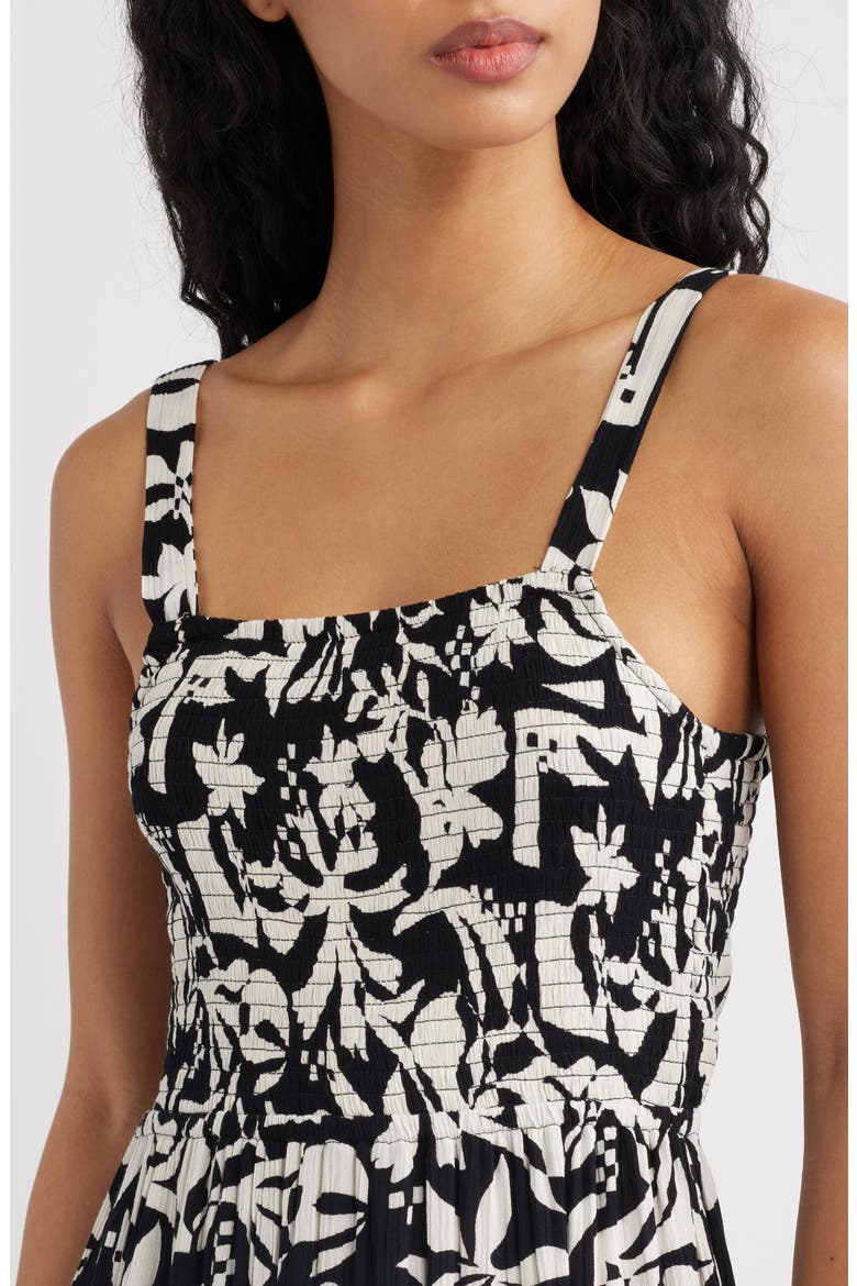 Topanga Canyon Print Sleeveless Maxi Dress, Alternate, color, BONE/BLACK
