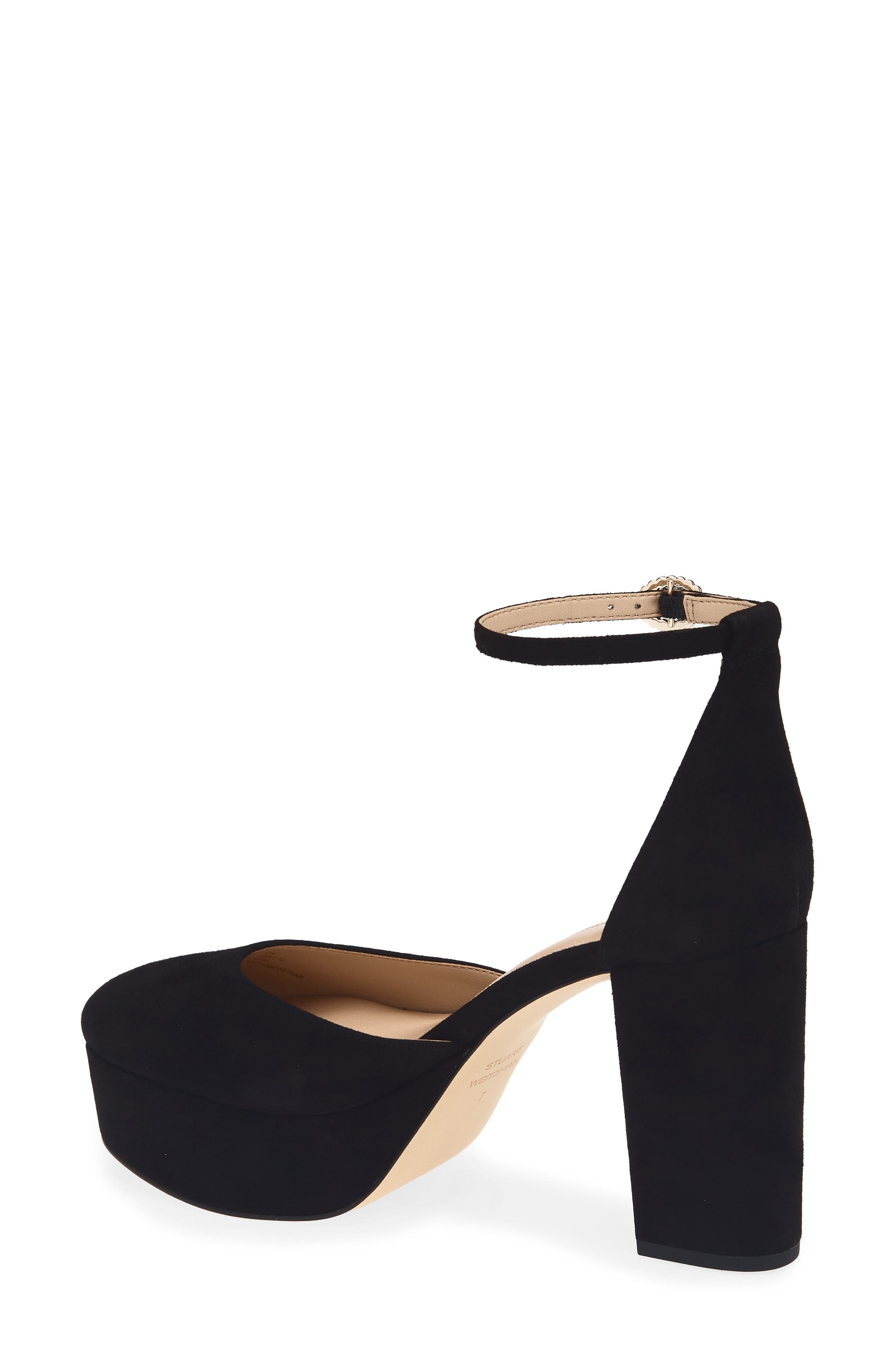 Ginger Platform Pump, Alternate, color, BLACK SUEDE
